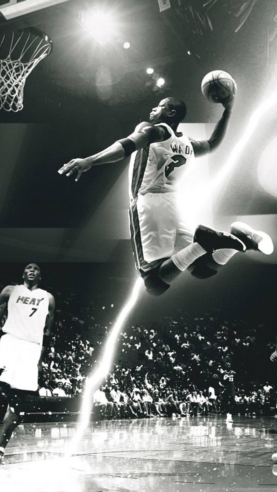 Wallpaperamerikansk Basketspelare, Dwyane Wade, Sportar Iphone-bakgrundsbilder. Wallpaper