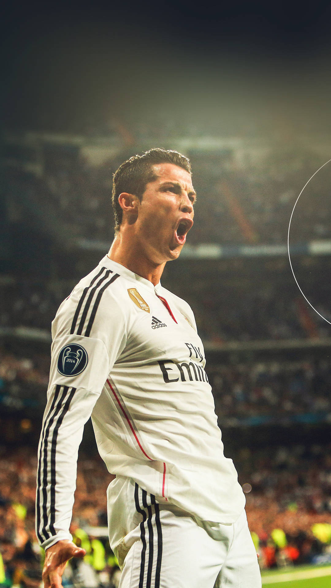 Portugisisk professionel fodboldspiller Cristiano Ronaldo SIU Sports iPhone Wallpaper Wallpaper