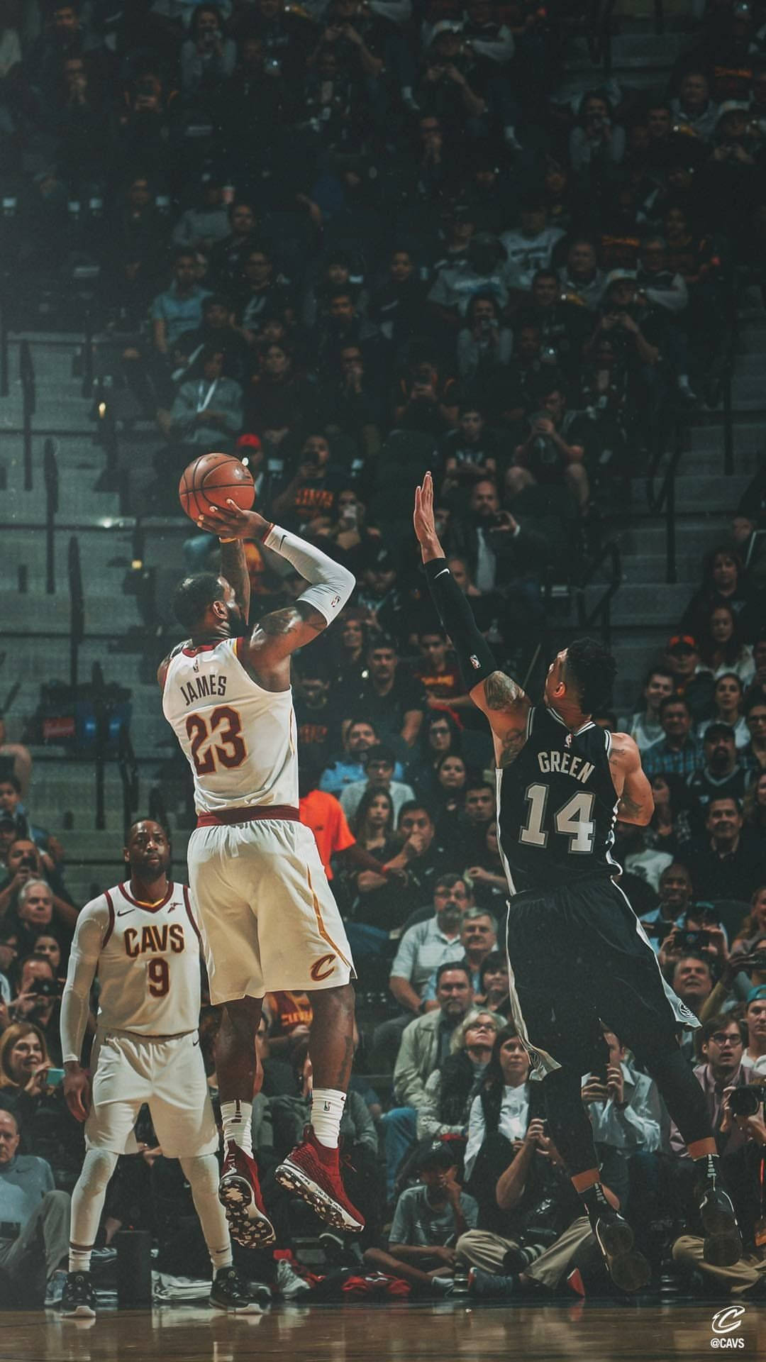 Backgroundamerikansk Professionell Basketspelare Lebron James Sportar Iphone-bakgrundsbild. Wallpaper