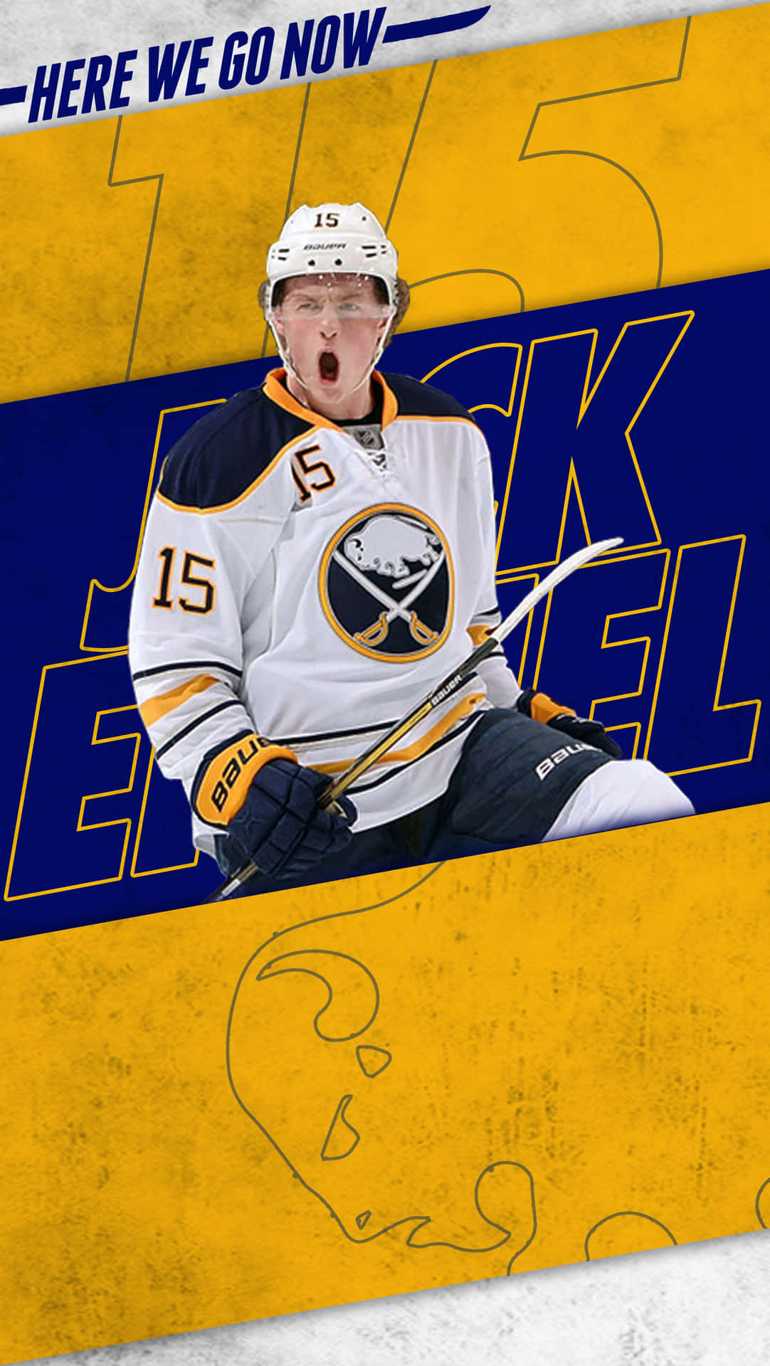 Jack Eliott - Buffalo Sabres Hockey Poster Wallpaper