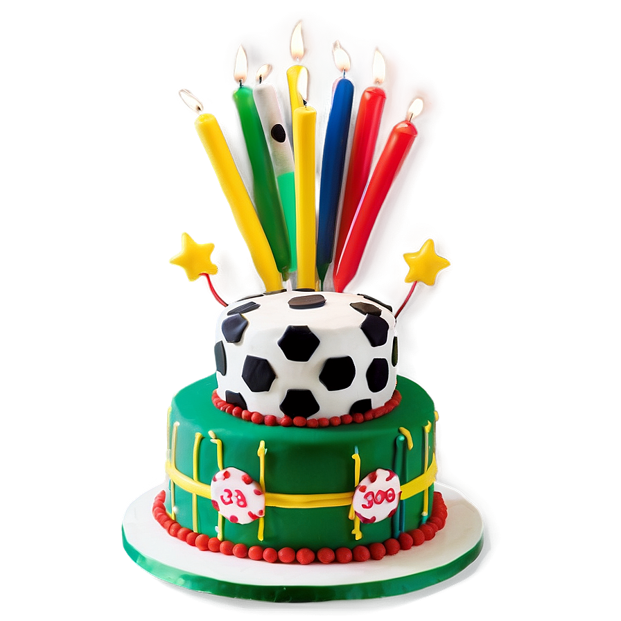 Sports Theme Birthday Cake Png 05042024 PNG