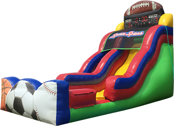 Sports Themed Inflatable Slide PNG