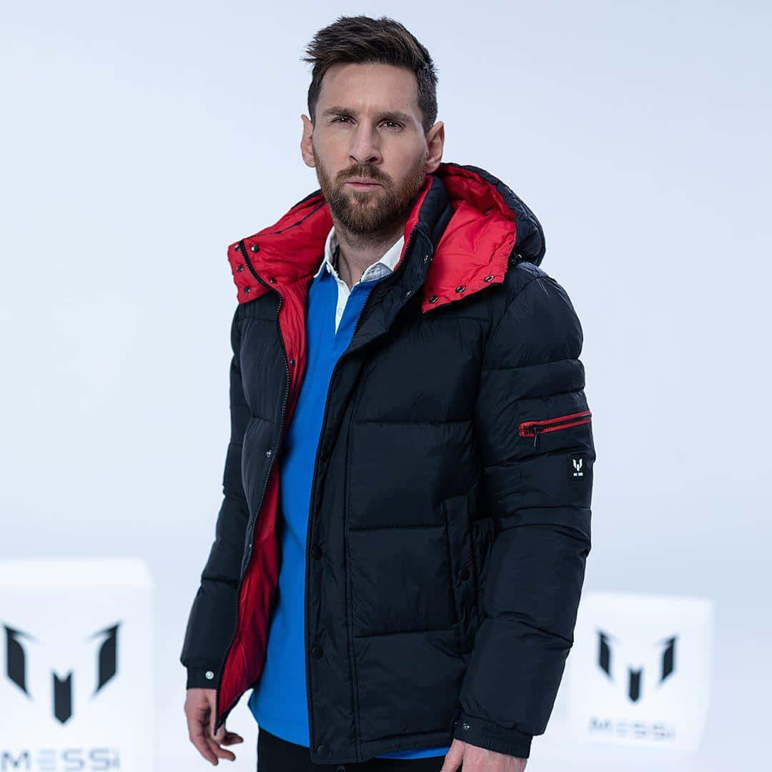 Sportieve Mode Model In Winterkleding 2022 Achtergrond