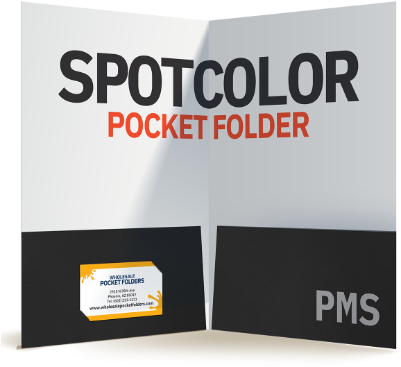 Spot Color Pocket Folder Mockup PNG