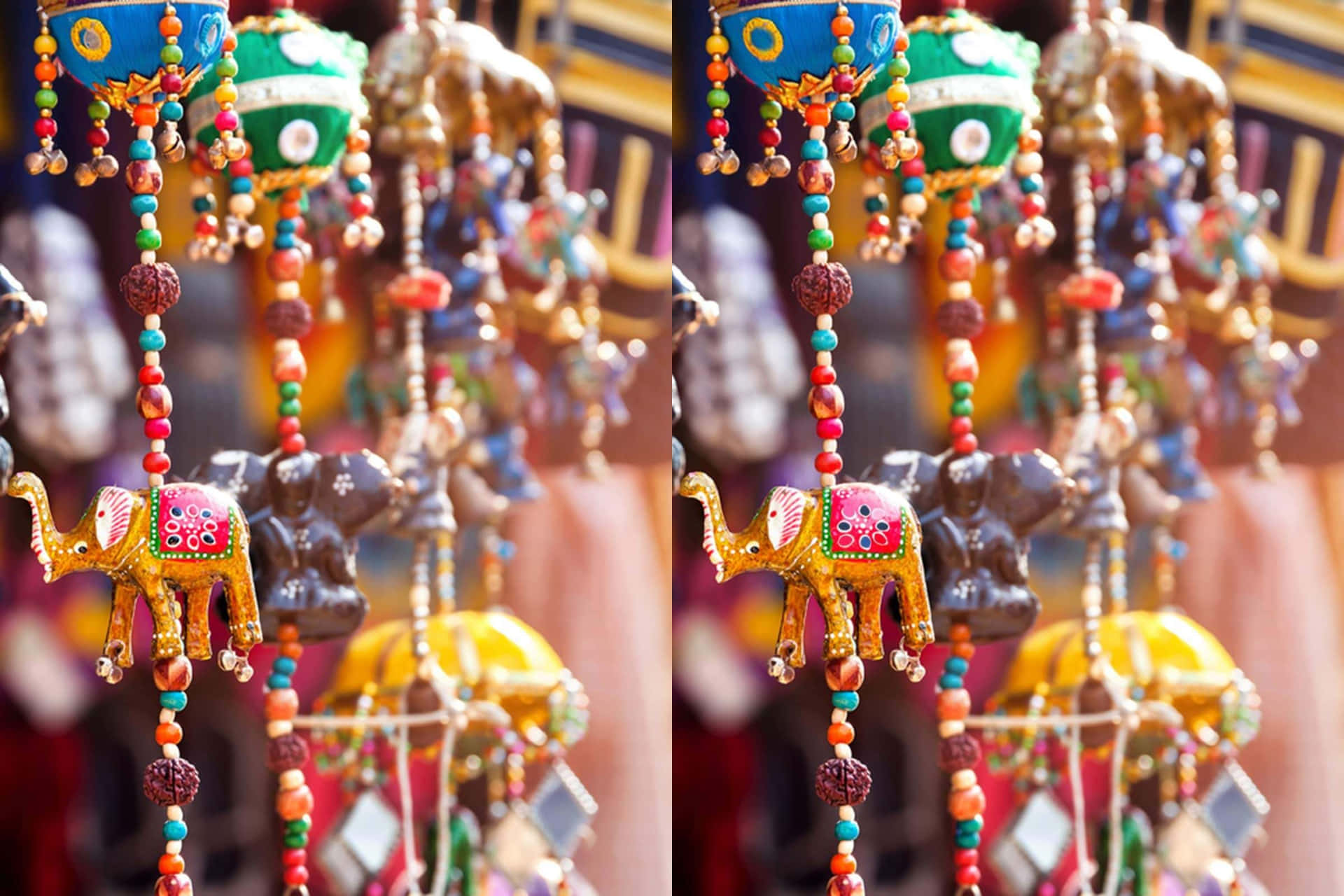 A Colorful Display Of Beads And Ornaments