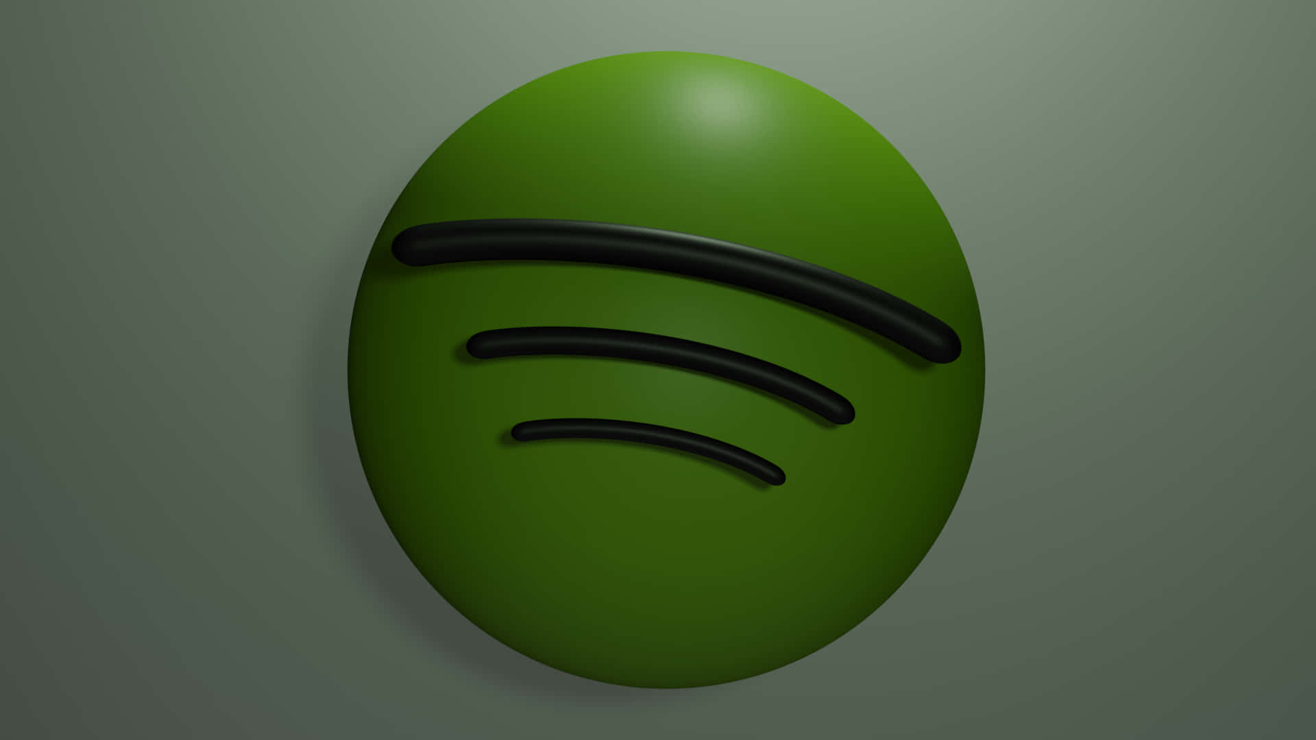 Spotifyen Grön Ikon Med Svarta Ränder