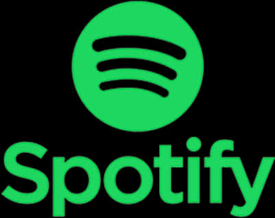 Spotify Logo Green Black Background PNG