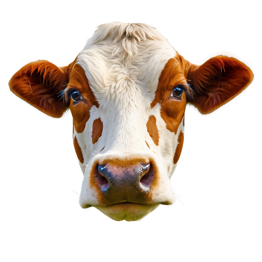 Spotted Cow Face Png 06212024 PNG