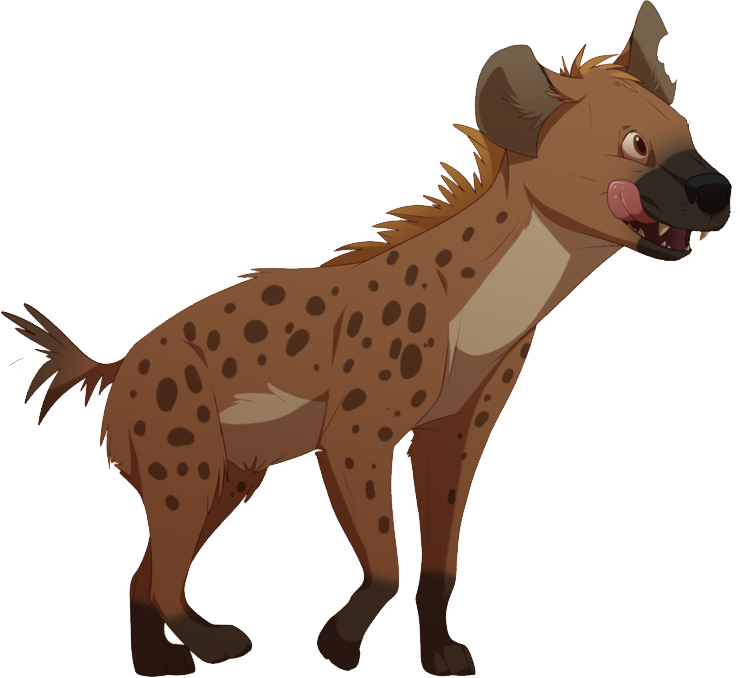 Spotted Hyena Illustration PNG