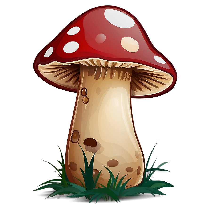 Spotted Mushroom Cartoon Png 6 PNG