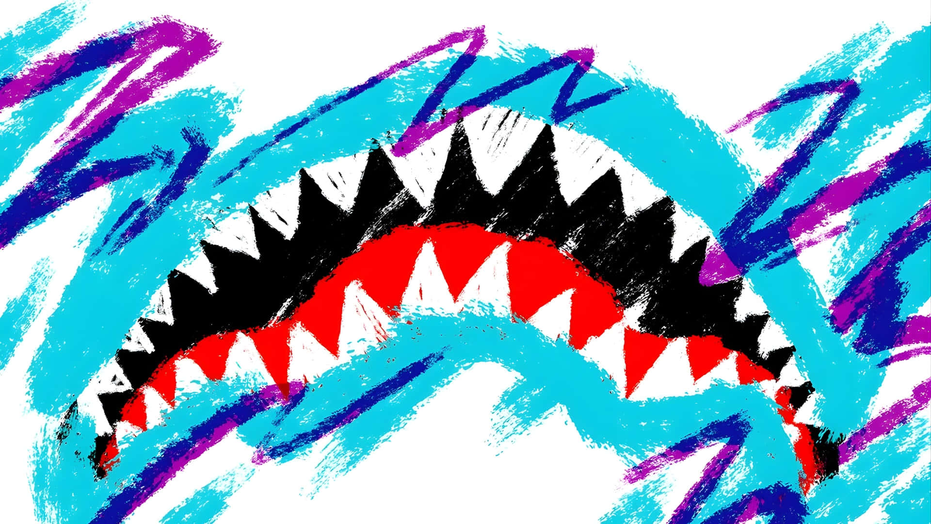 Sprayground Shark Mouth Design Wallpaper