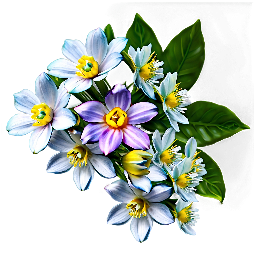 Spring Bloom Cluster Png 06272024 PNG