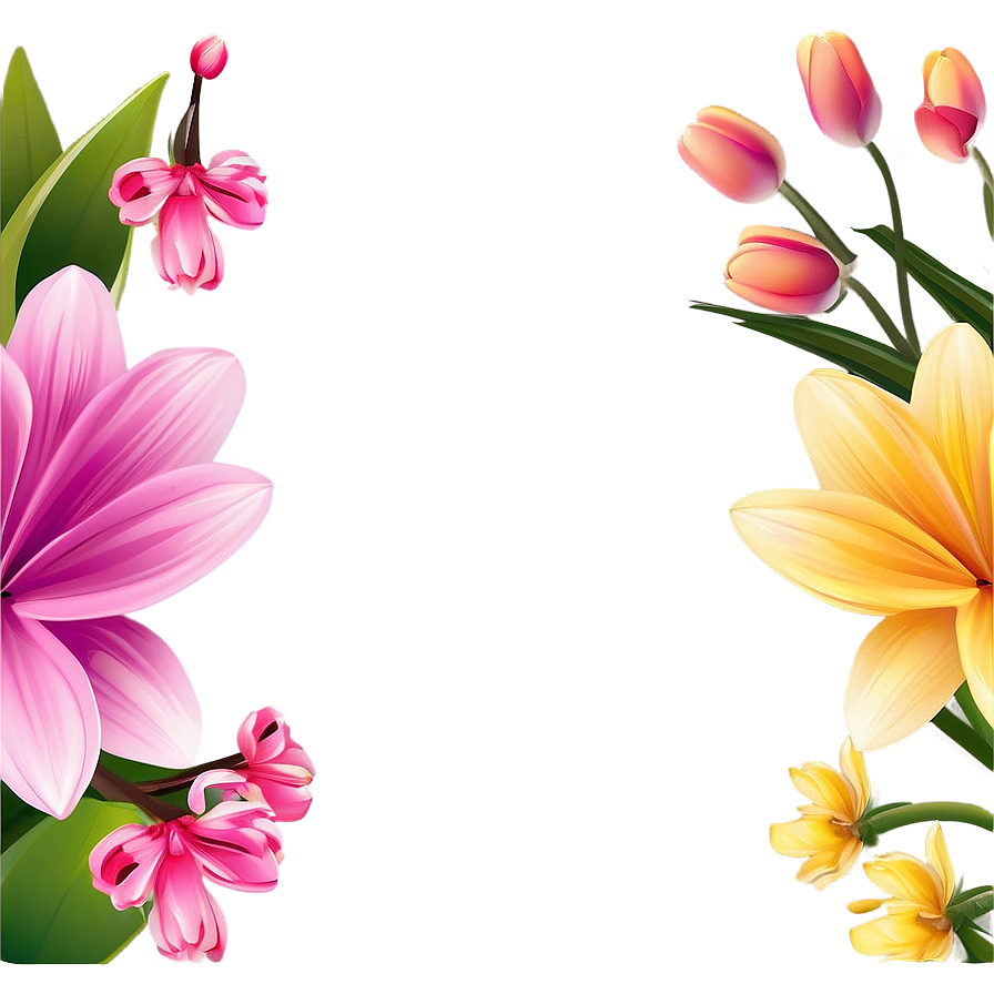 Spring Bloom Flower Vector Png 06252024 PNG