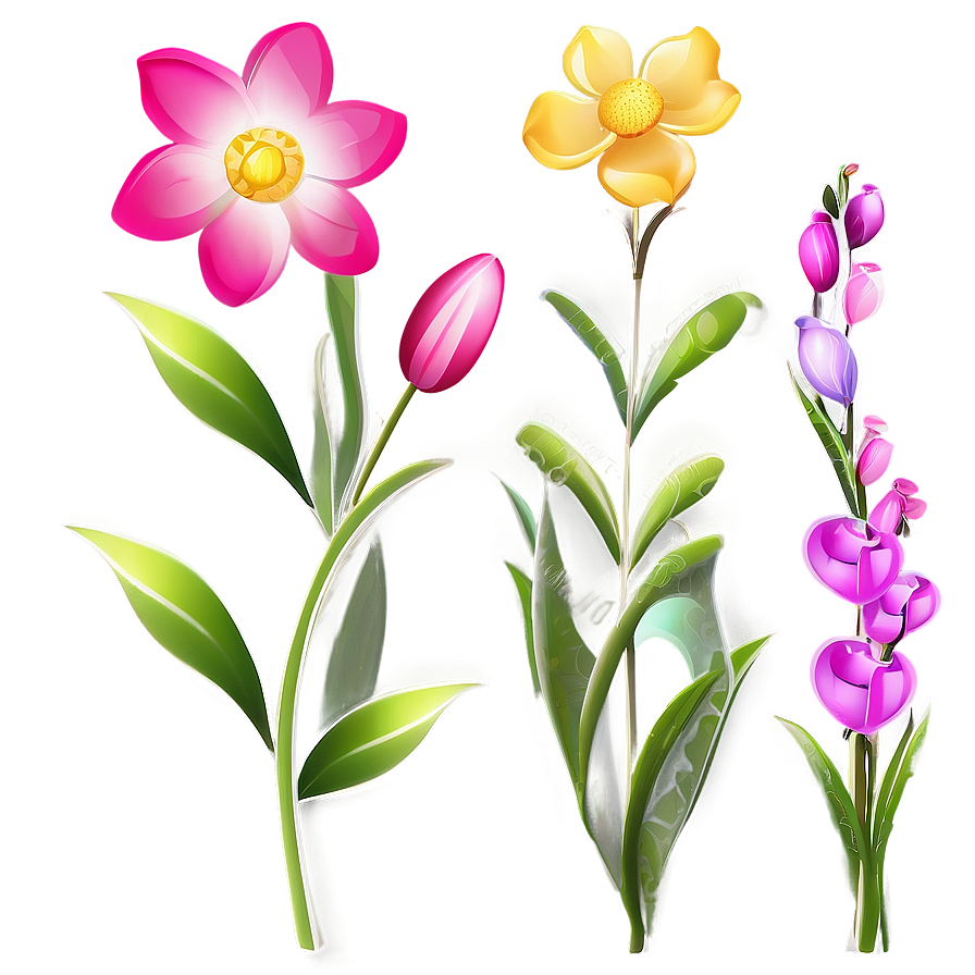 Spring Bloom Flower Vector Png 06252024 PNG