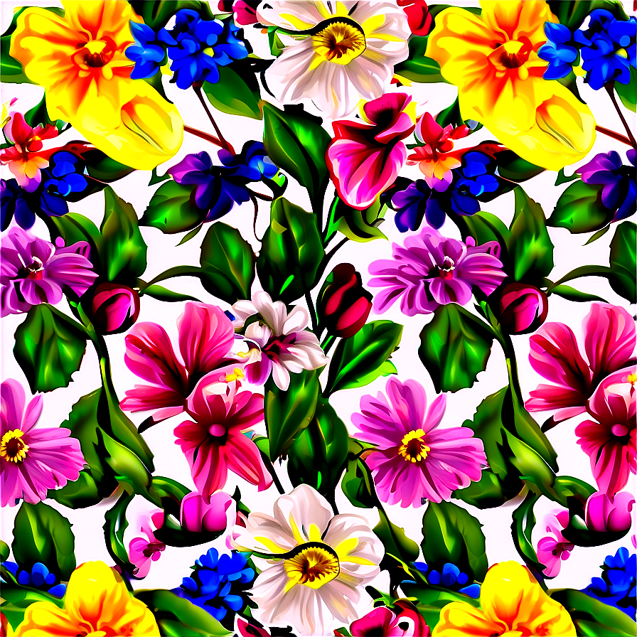 Spring Bloom Pattern Png Xcd13 PNG