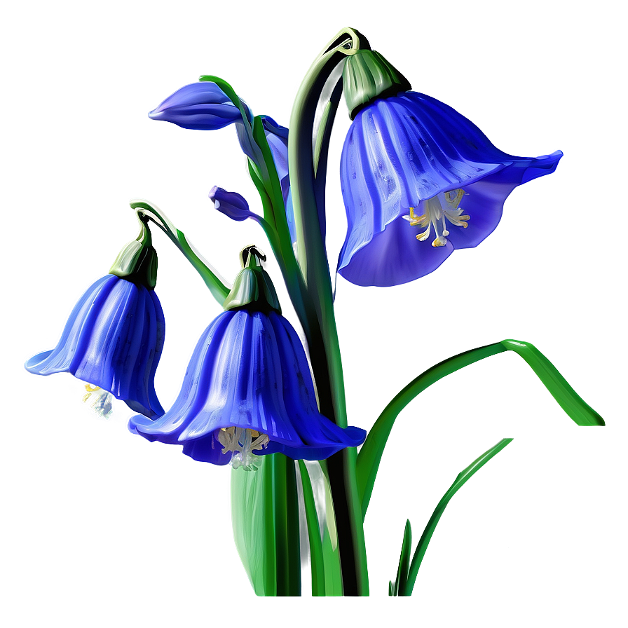 Spring Bluebell Flower Png 06272024 PNG