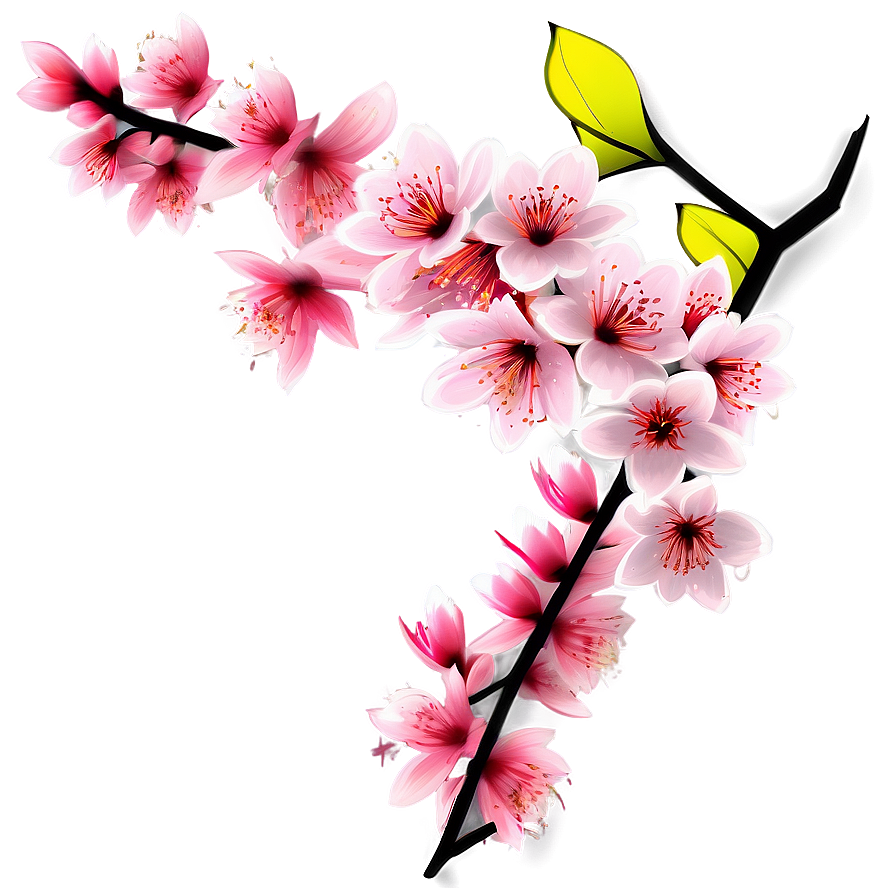 Spring Cherry Blossom Scene Png 05032024 PNG