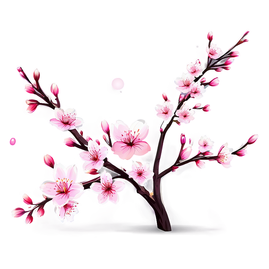 Spring Cherry Blossom Scene Png Tdf30 PNG