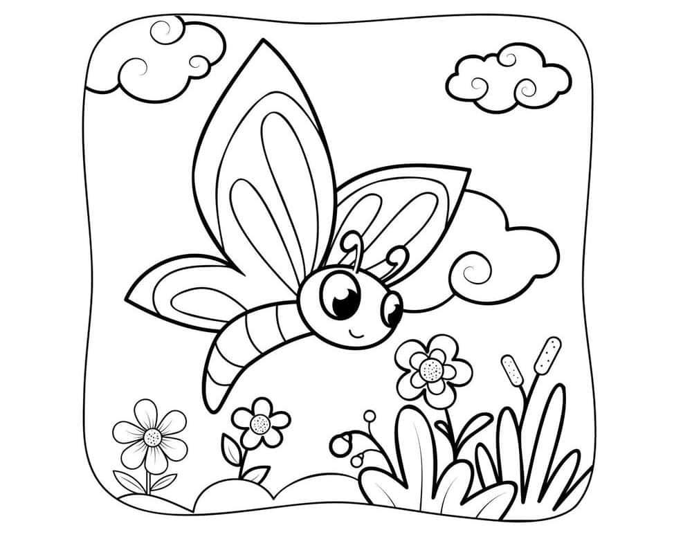 Enjoy the beauty of spring with this fun coloring activity