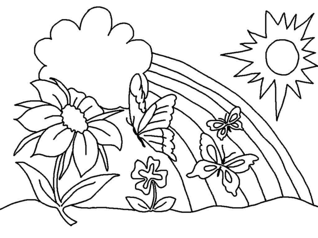 Create a Vibrant Garden of Color with this Spring Coloring Page