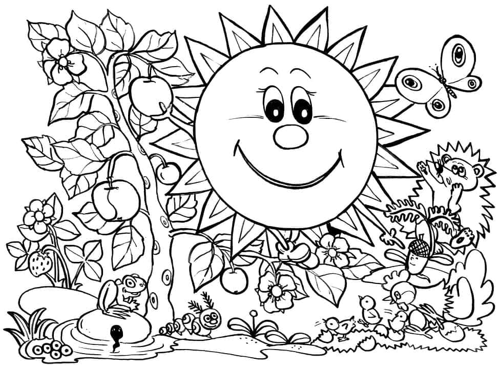 "Enjoy a Lovely Day in Spring with a Coloring Session"