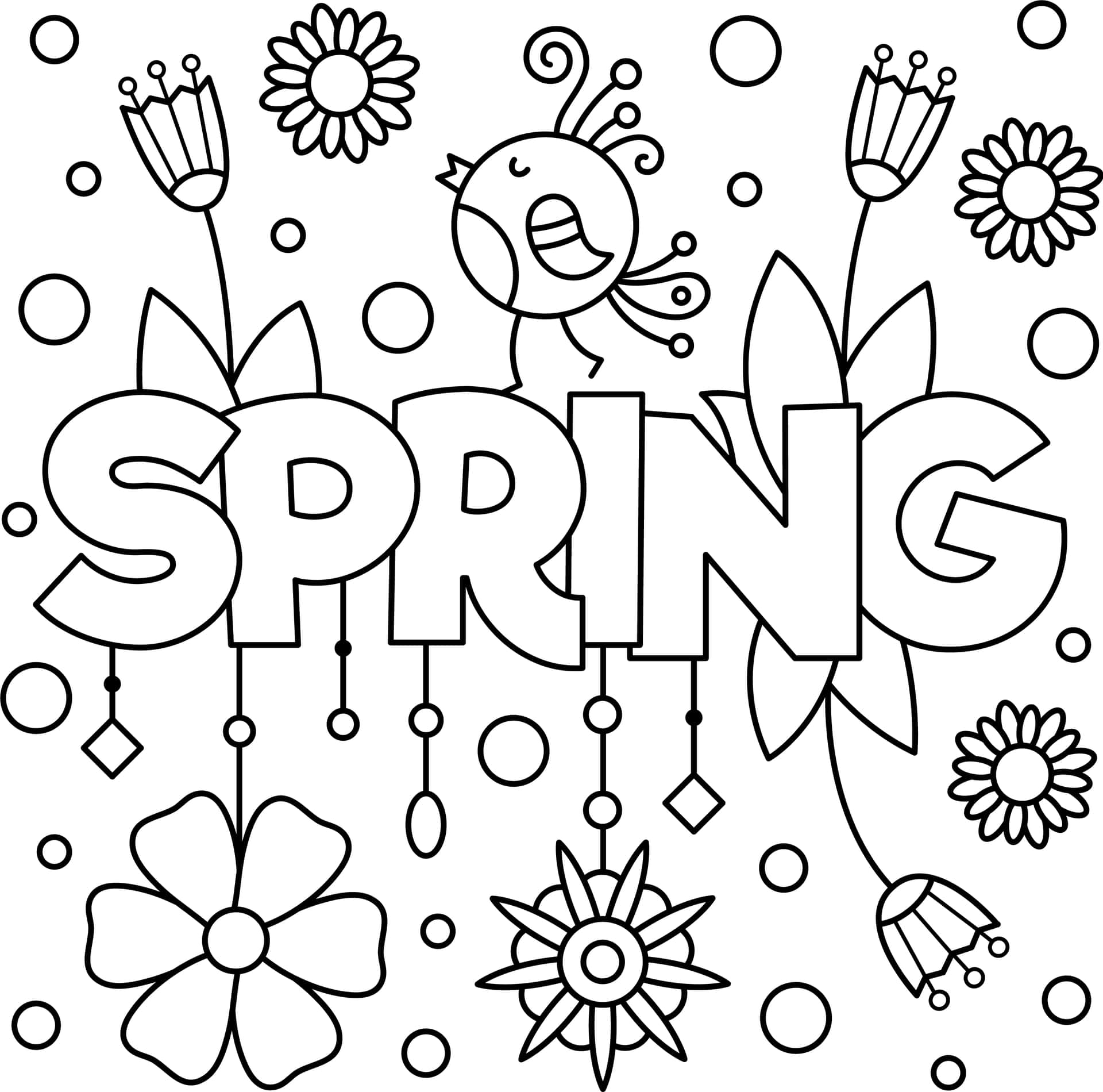 Let Your Imagination Flow with a Spring Coloring Activity