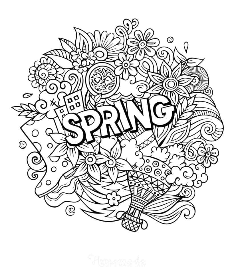 Have Fun Coloring These Vibrant Pictures of Spring