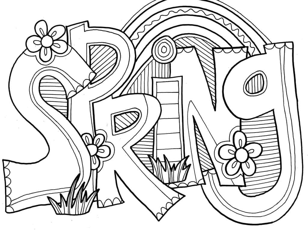 Spring Coloring Pages For Kids