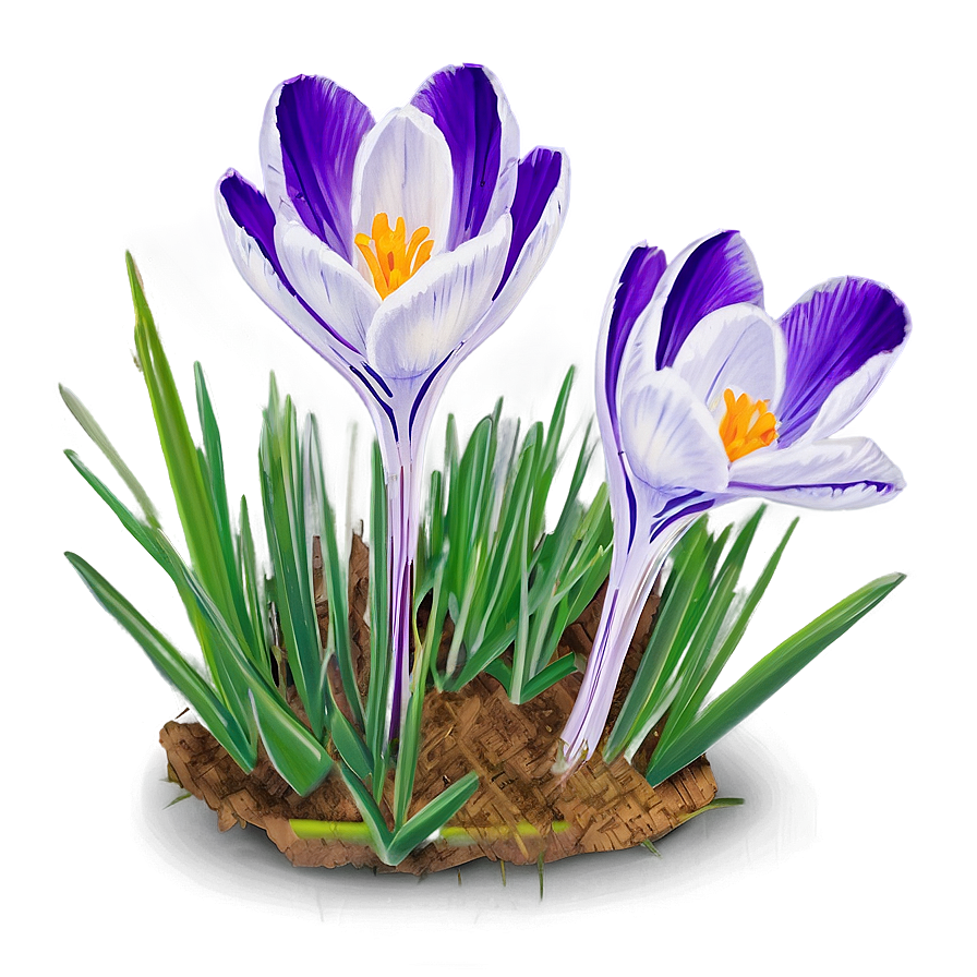 Spring Crocus Flower Png 06272024 PNG