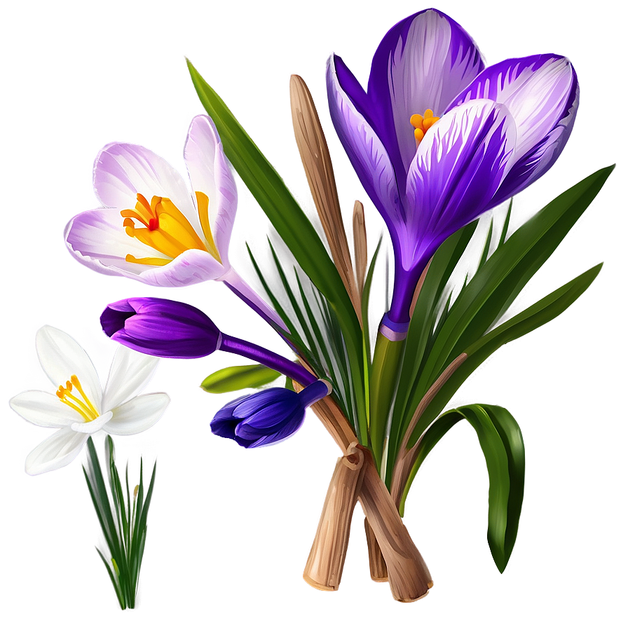 Spring Crocus Flower Png Dpp PNG