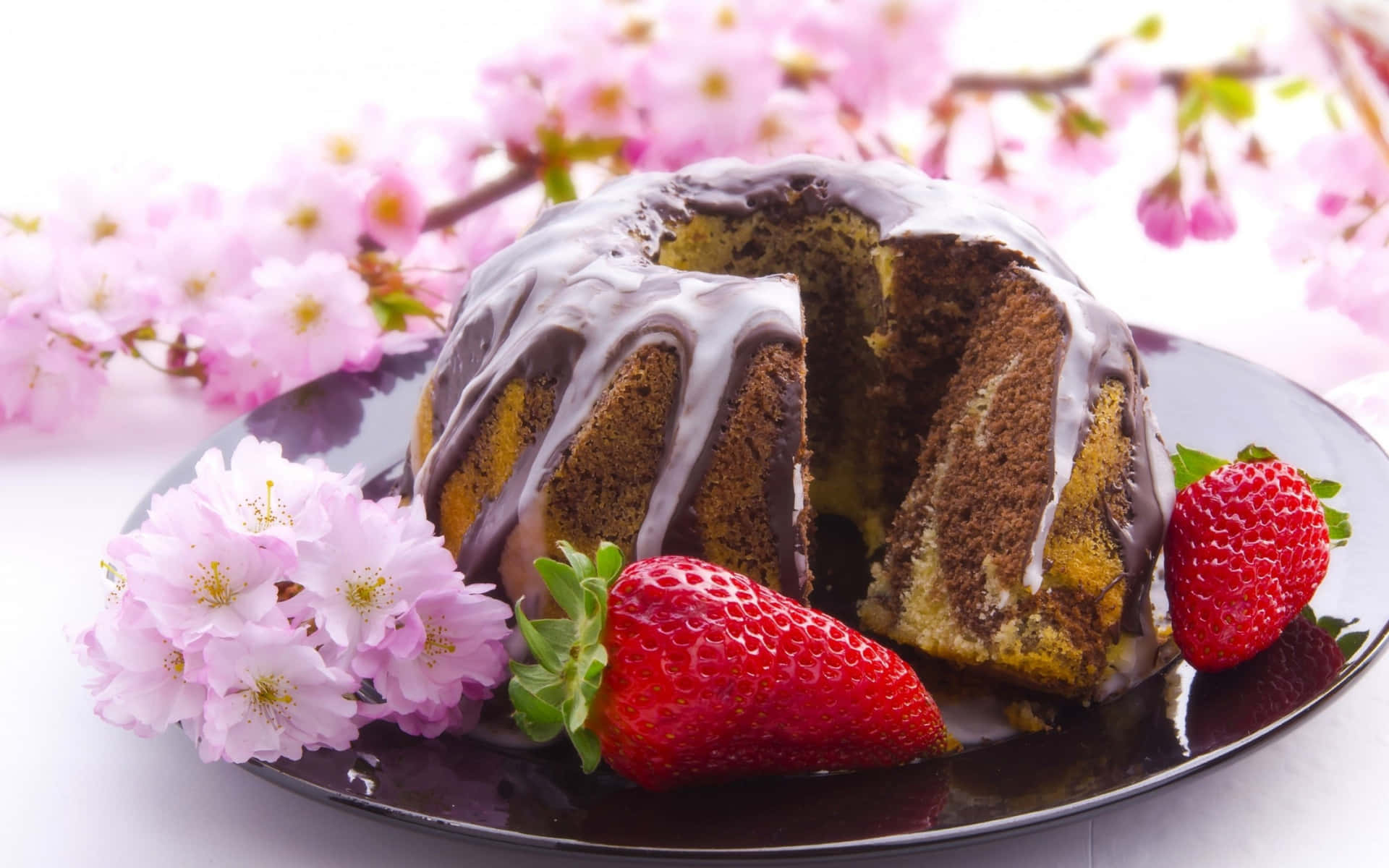Download Delectable Spring Dessert Platter Wallpaper | Wallpapers.com