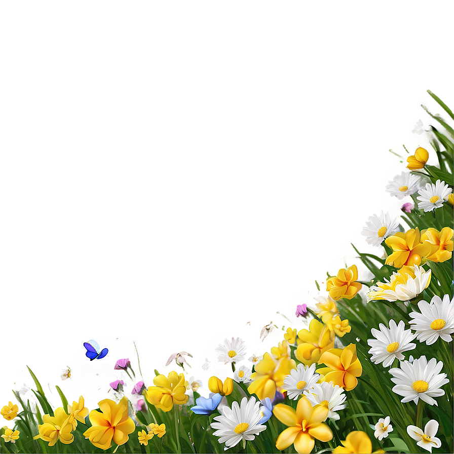 Spring Flower Field Png 70 PNG