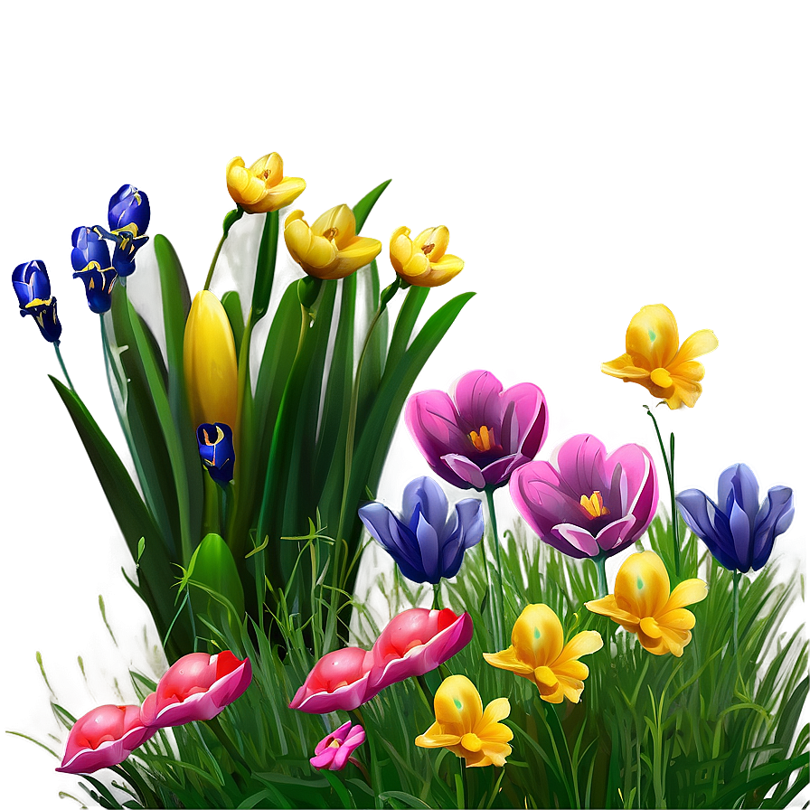 Spring Flower Field Png Dnl PNG