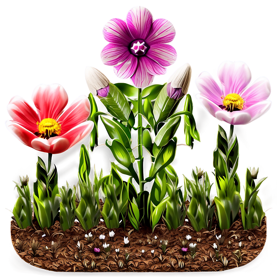 Spring Flower Field Png Opd PNG