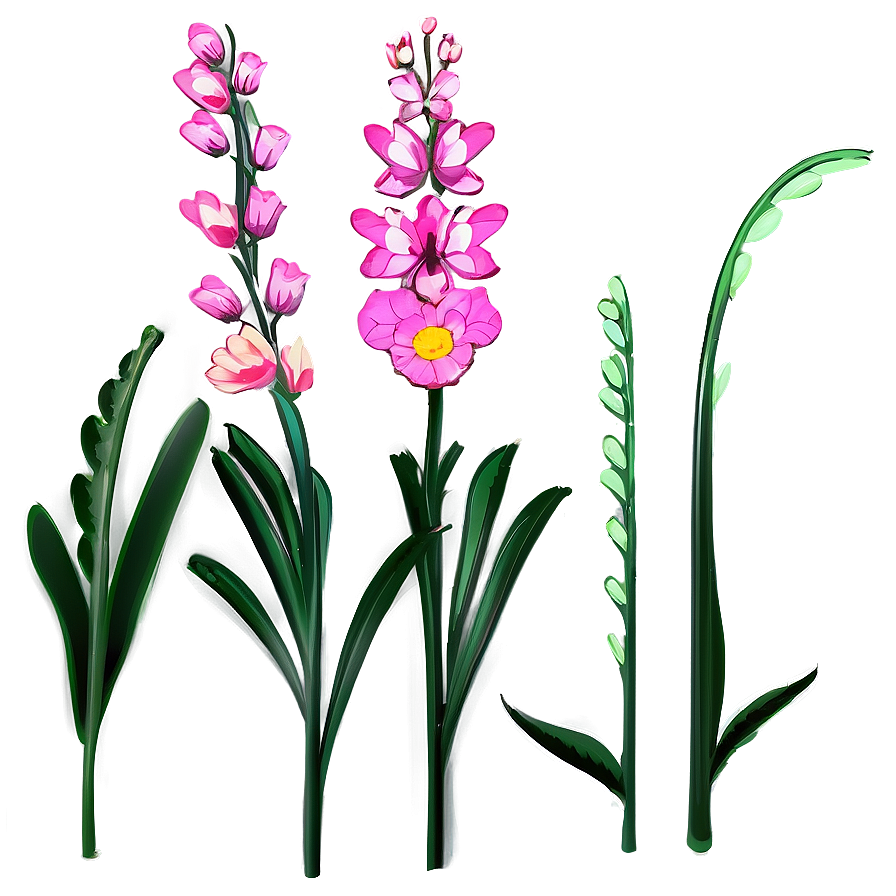 Spring Flower Stem Png 06132024 PNG