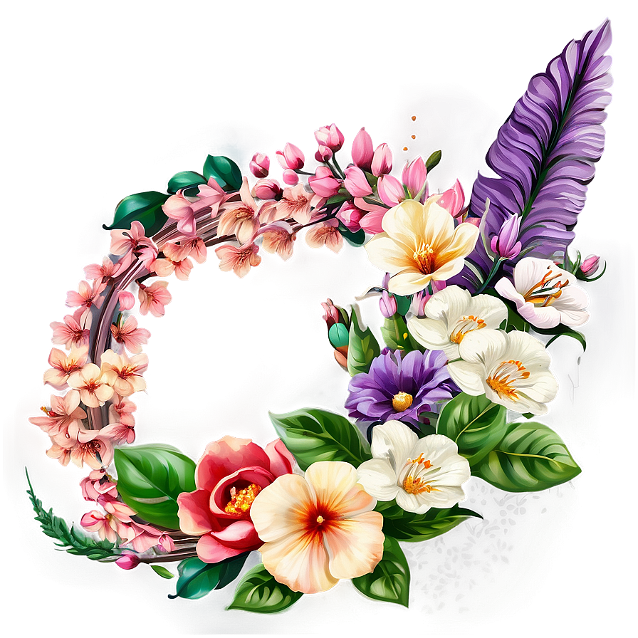 Spring Flower Wreath Png 47 PNG