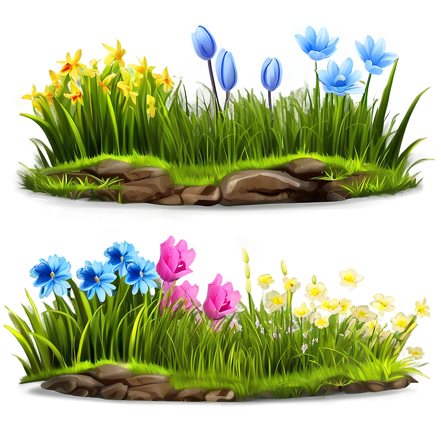 Spring Grass Landscape Png Imh PNG