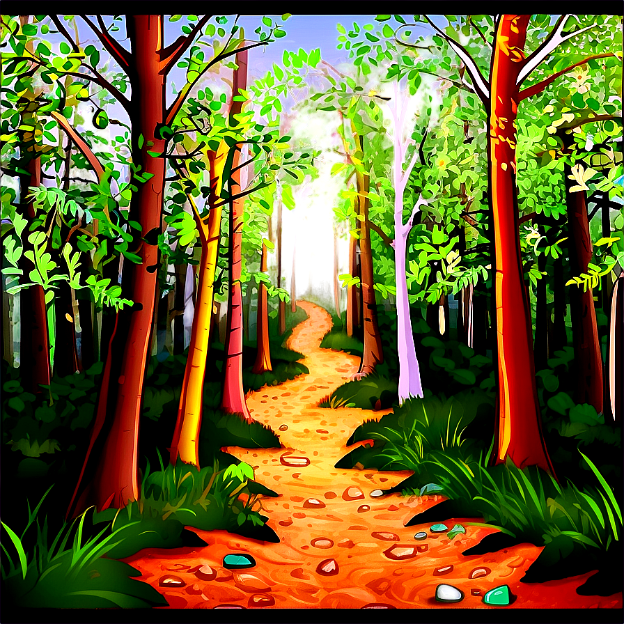 Spring Hiking Trail Png Muc55 PNG