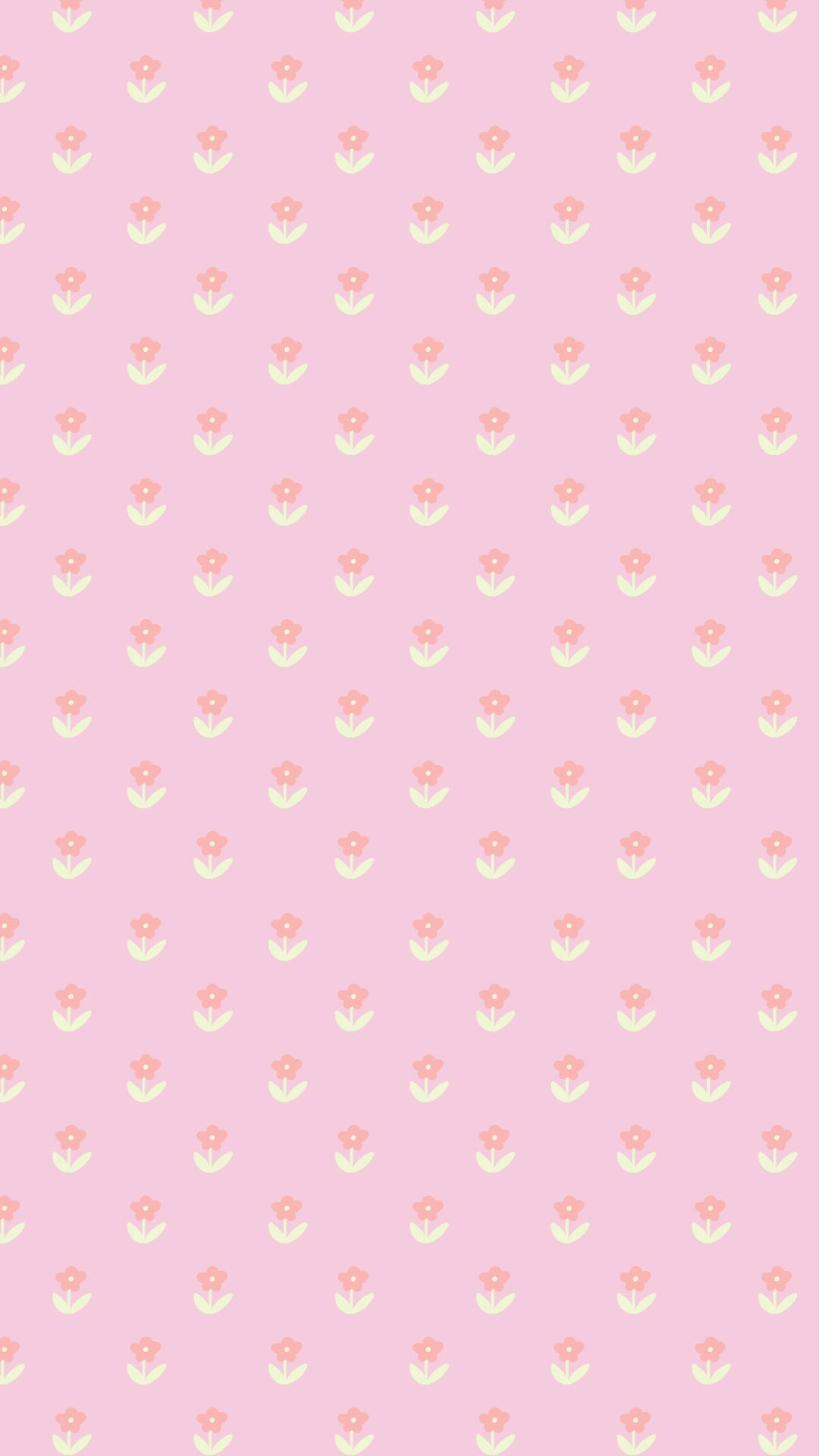 Spring Iphone Simple Pink Flowers Wallpaper