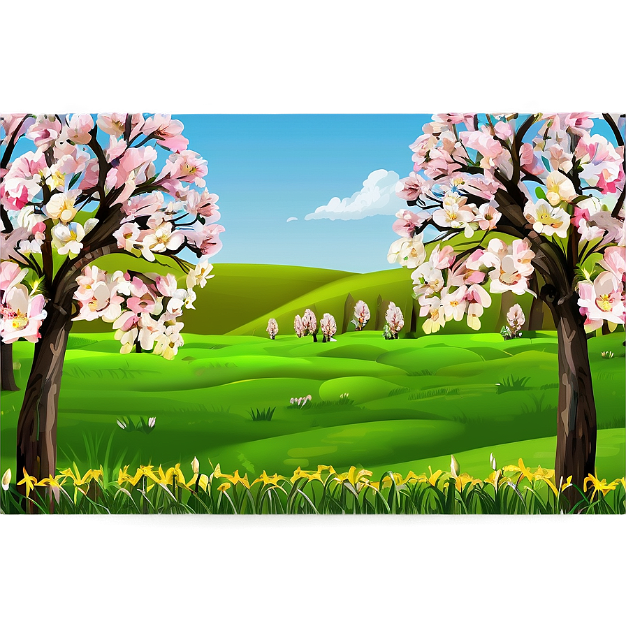 Spring Landscape Png 44 PNG