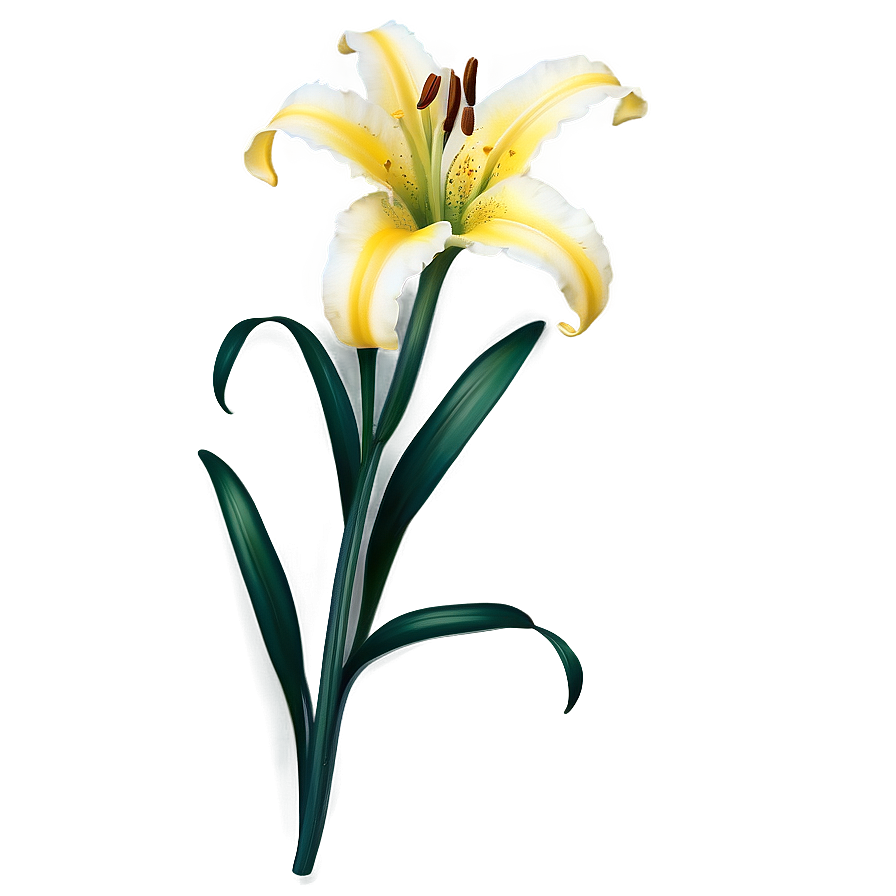 Spring Lily Flower Png Qti PNG