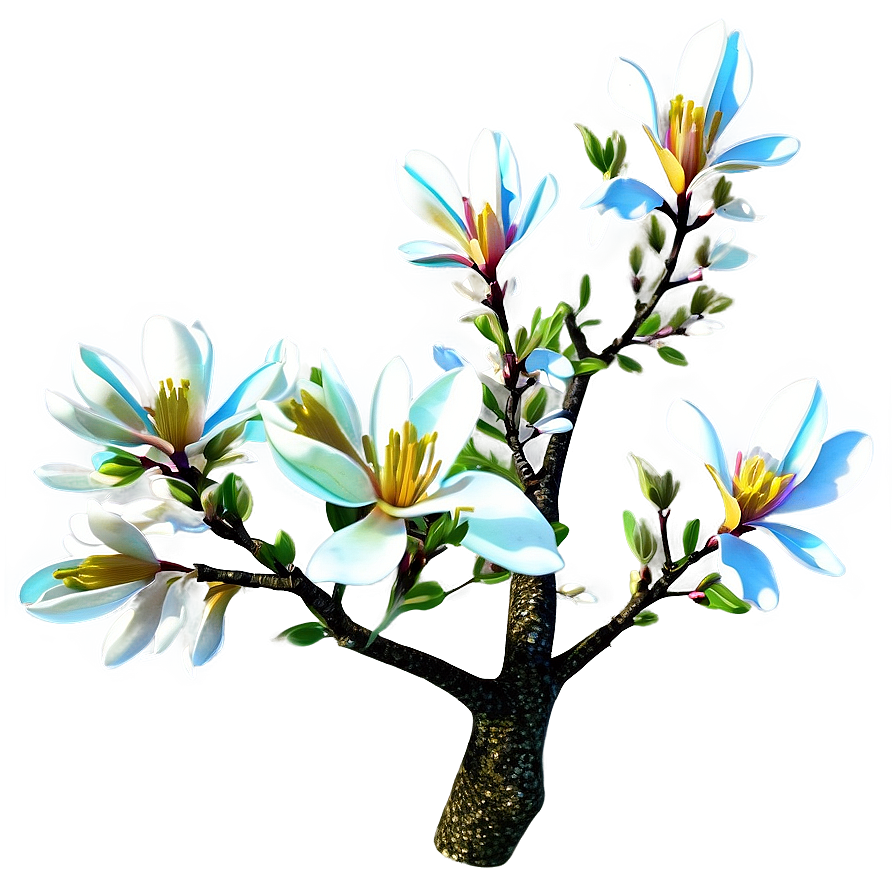 Spring Magnolia Tree Png Fdq PNG