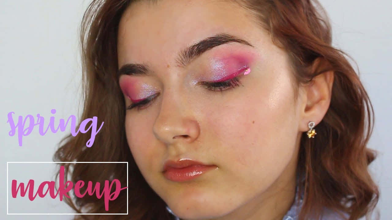 Embrace a fresh look with light and colorful Spring makeup Wallpaper