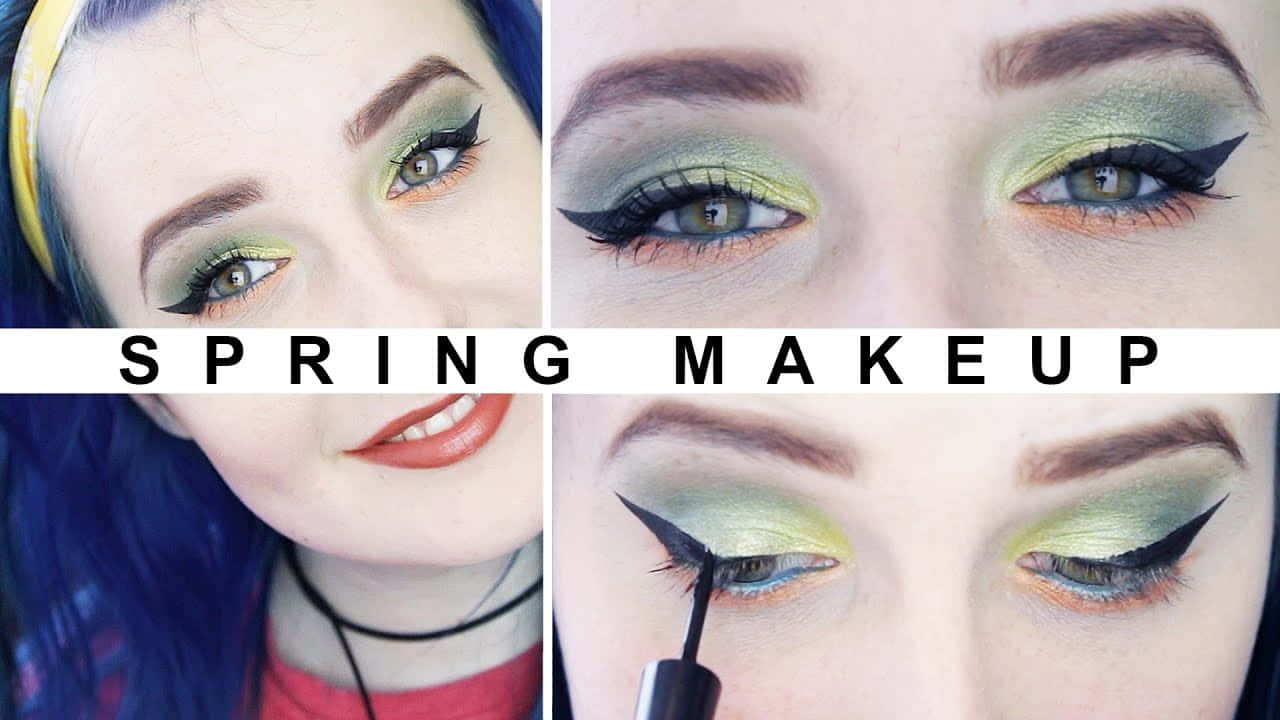 Embrace the vibrant Spring makeup look Wallpaper