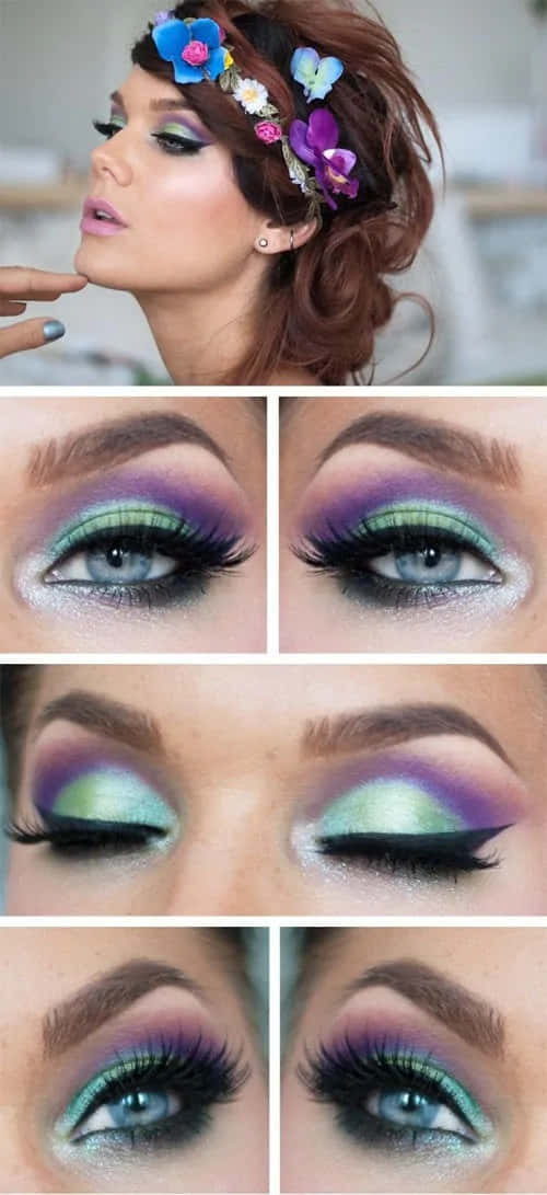 Spring Makeup Inspired Look with Fresh Flowers Wallpaper