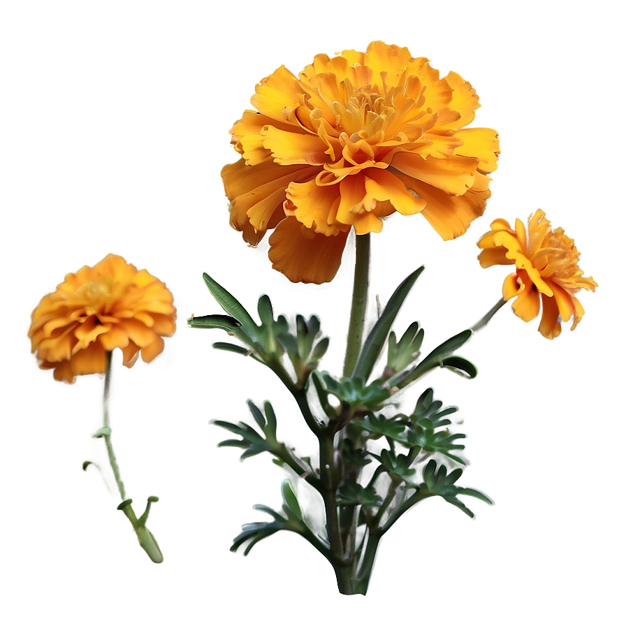 Spring Marigolds Bloom Png Ywu39 PNG