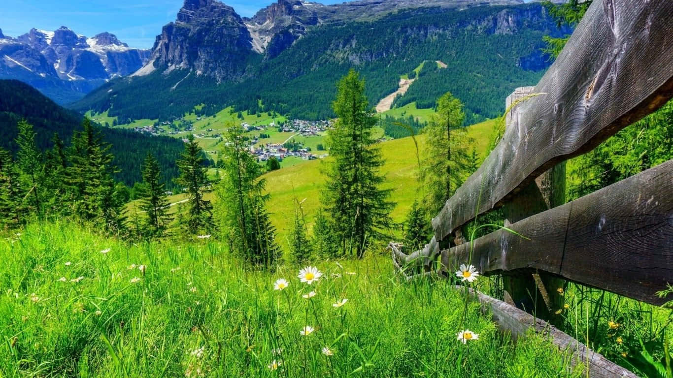 A breathtaking view of Spring Mountain Wallpaper