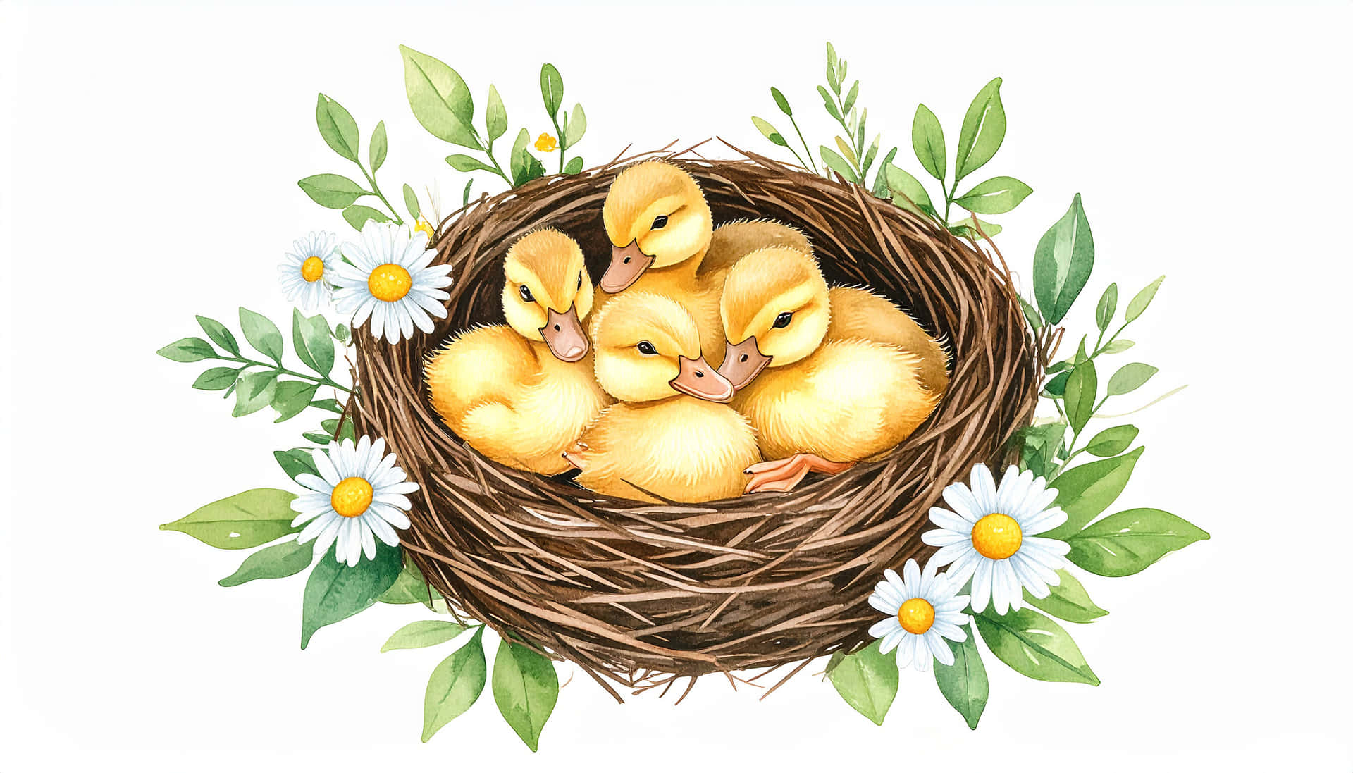 Spring Nest Wallpaper