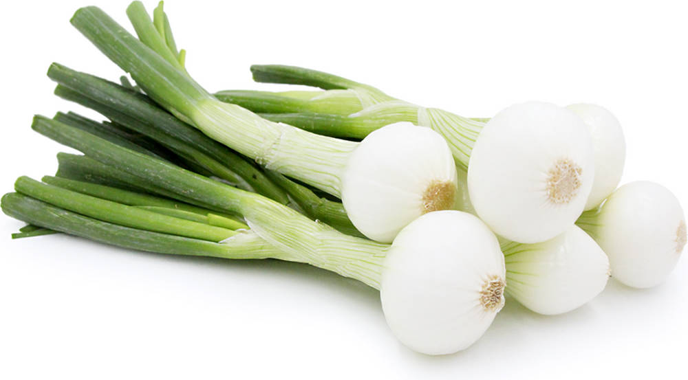 Verdurasde Cebolleta Con Bulbos Del Primavera. Fondo de pantalla