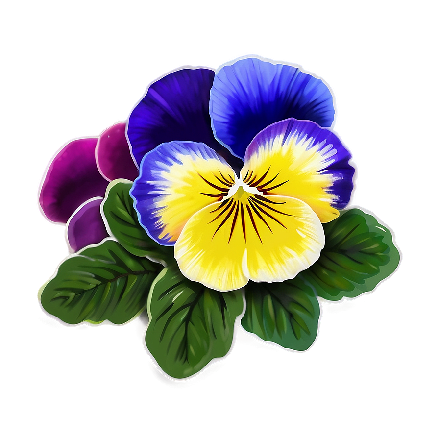 Spring Pansy Flower Png 06272024 PNG